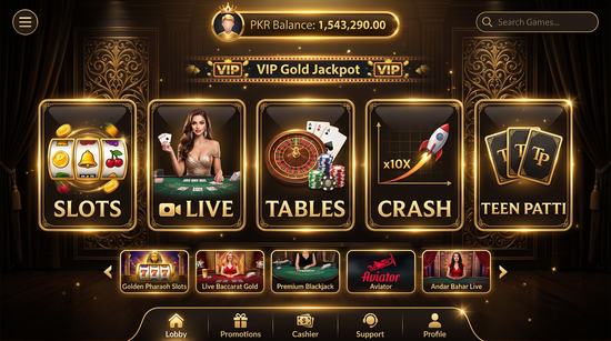 Main screen of 1JJ Game casino page for PK players